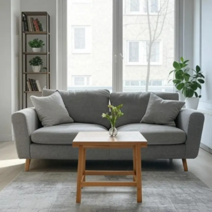 Letisztult, modern háztartási termékekkel berendezett helyiség